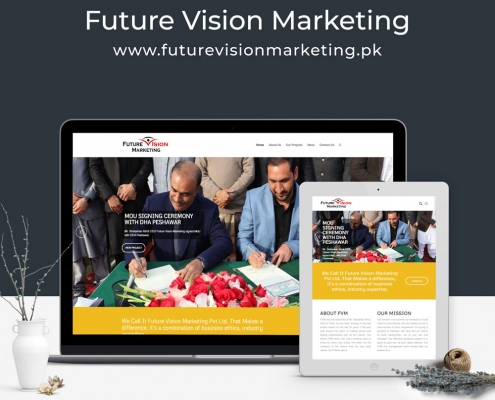 Future Vision Marketing website mockup