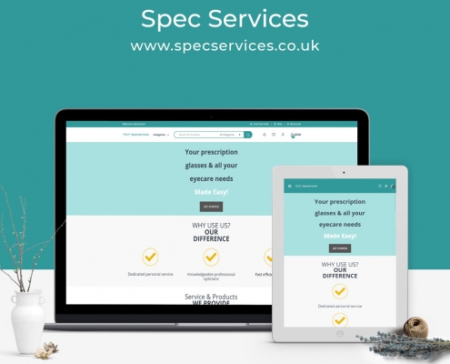SPEC Services website mockup